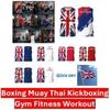 T-shirt Tanktop Verenigd Koninkrijk VK Engeland Brits Groot-Brittannië MMA Boksen Muay Thai Mouwloos Nationale Vlag 3D Print Unisex Training Fitness Workout Sport