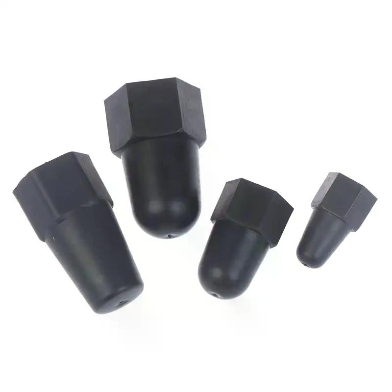 10PCS Lengthen Nut Cap Hexagonal Nut M6 M8 M10 M12PE Plastic Nut Protection Caps Hex Screw Protective Sleeve