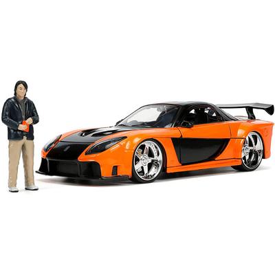 Velozes e Furiosos 1997 Mazda RX7 com Han 1:Passeio em escala 24