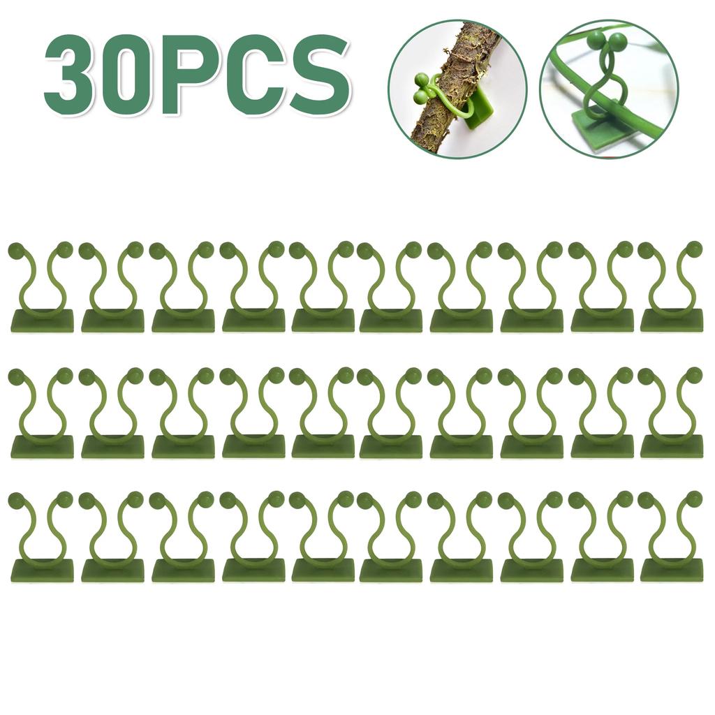 100-10PCS Plant Climbing Wall Self-Adhesive Fixed Buckle Hook Fastener Tied Fixture Buckle Garden Plant Wall Climbing Vine Clips