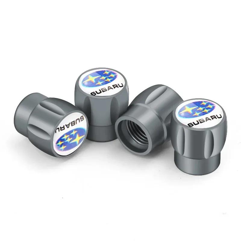 4PCS Car Tire Valve Caps Wheel Stem Air Covers Decoration for Subaru STI XV WRC WRX BRZ FORESTER IMPREZA LEGACY OUTBACK Y17