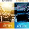 Iridescent Sun Shade for Car Windshield, Foldable Universal Car Windshield Upgrade Sunshade Enhanced UV Rays Reflective Sun Visor Shade Keeps Vehicle