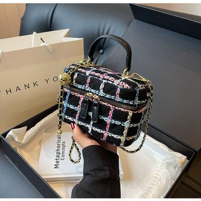 Sac à main léger et luxueux pour femme, élégant, exquis, avec chaîne, double fermeture éclair, de haute qualité, à la mode