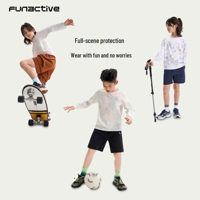FUN ACTIVE Boys' Lightweight Long-Sleeve Athletic T-Shirt