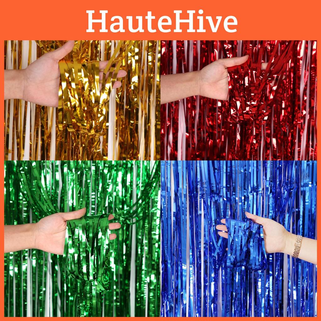 Lebhafter 1x3 Meter Bunter Regenvorhang-Hintergrund für Geburtstags- und Hochzeitsfeiern