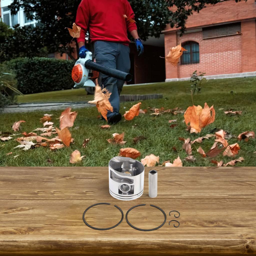 For Leaf Clearing Leaf Blower Easy Install Piston Kit Compatibility Assurance Hassle-Free Setup High Strength Materials