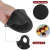 2Pcs Oven Mitts Silicone Heat Resistant Pinch Mitts Anti Scalding Non Slip Thickened Gloves Clips Pot Holder for Cooking Baking