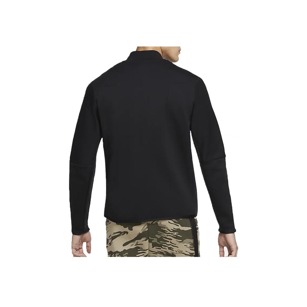 Nike Tech Fleece Casual Stand Collar Long Sleeve Jacket Men Jackets Black CZ1797-010