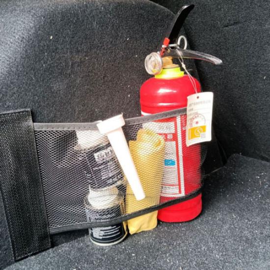 Car Trunk Organizer Fixing Belt Elastic Net Storage Mesh Bag Tapes Accessories