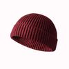Custom Knit Cuffed Wool Slouchy Beanie,Streetwear Private Woven Label Logo Beanies,Fisherman Skull Hats Winter Cap