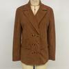 Autumn Retro Blazer Jacket Women's Solid Color Corduroy Blazer Jacket Women