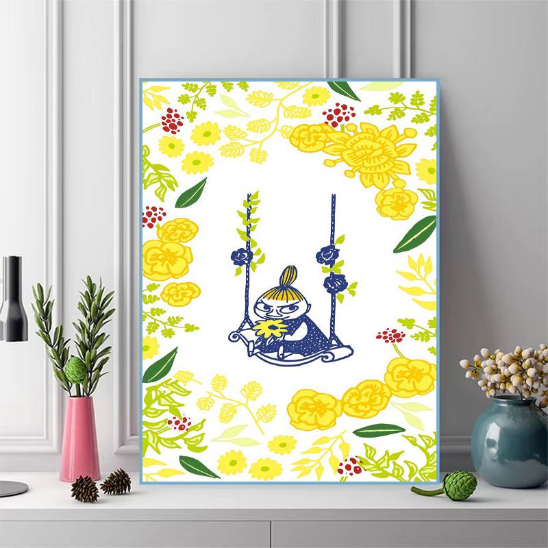 Retro Cartoon Character 100% Round Full Drill 5D DIY Diamond Painting Embroidery Cross Stitch Rhinestone Decor
