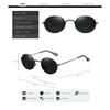 aoron Sunglasses Round Metal Fashion Polarized Sunglasses