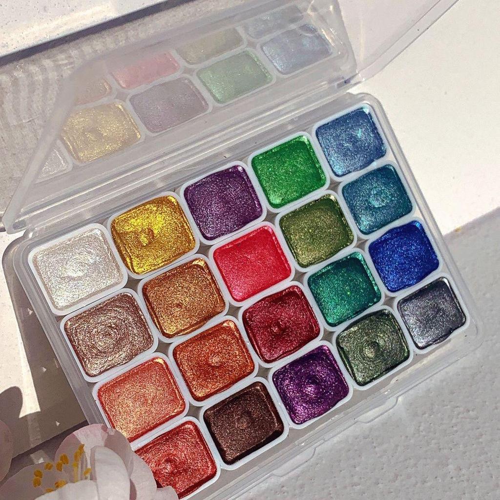Dunhuang Pearlescent Watercolor Paint for Nail Art & Chinese Painting