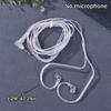 3.5Mm 2Pin In Ear Wired Earphones Kz Silver Plated Kz Earphones Cables Upgrade Cable With Microphone Kz Headphones Wire