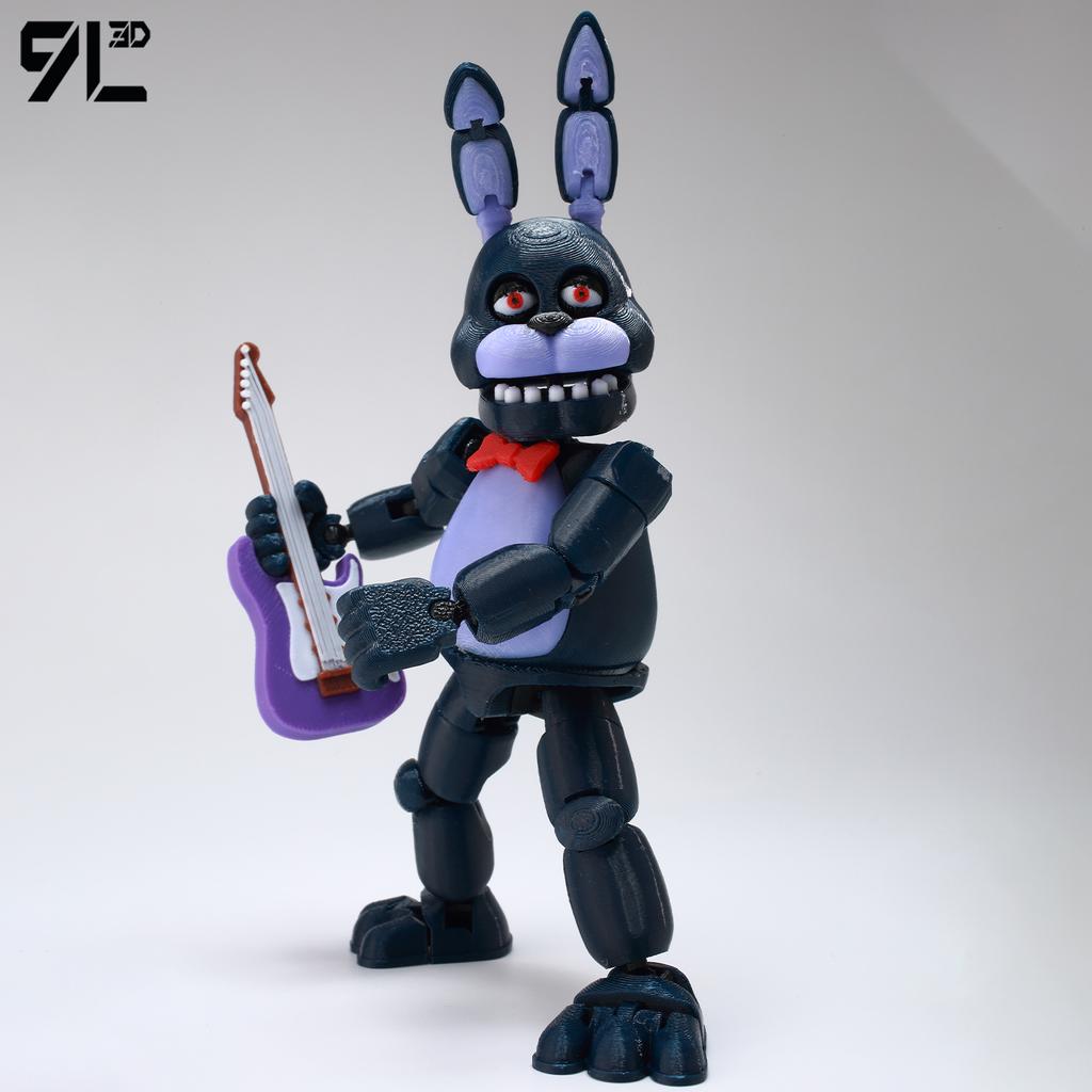 9L3 Imprimé en 3D Guitare Bonnie Titan13 Five Nights Security Breach FNAF Figurines d'Action Ours Harem de Minuit Articulation Mobile Amovible