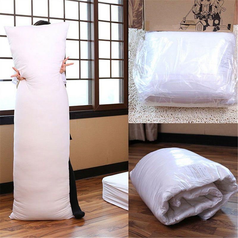 Luxuriously Soft 150 X 50cm Anime Dakimakura Hugging Long Pillow Inner Body Cushion In White