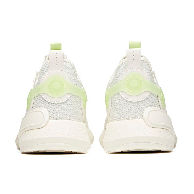 Anta Fabric Synthetic Leather Casual Shoes Men Sneakers White Green 112128800-1