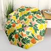1pc Lemon Orange Pattern Auto-Fold Umbrella with One-Touch Open/Close - 8 Reinforced Ribs for Windproof Stability,  yy251118218