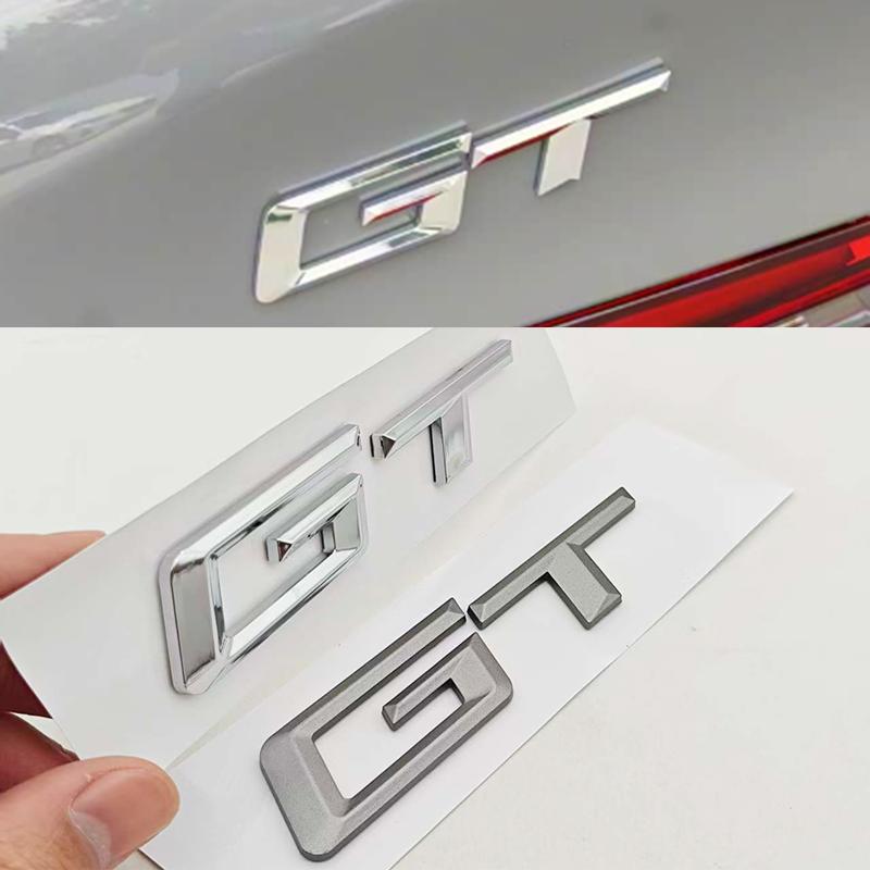 New 3D ABS Car Styling Logo GT Rear Trunk Badge Sticker Decals For BMW 3 5 6 GT Series F34 G32 Auto Tail Accessories