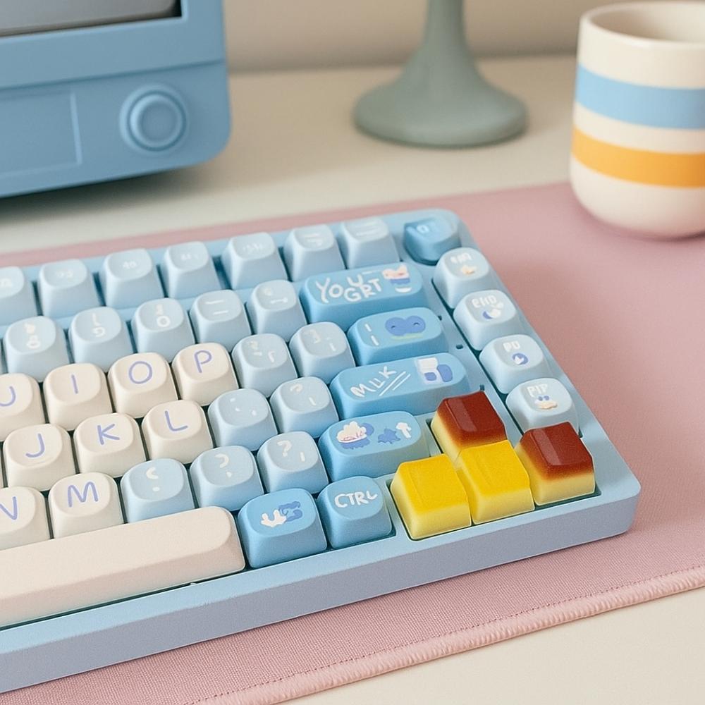 Cross Shaft Jelly Pudding Keycap Personalized DIY Keycap  Mechanical Keyboard