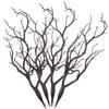 4pcs Fake Antler Tree Branches Artificial Dried Plastic Stems Decorative Plant Twigs Simulation Layout Props for Home Christmas