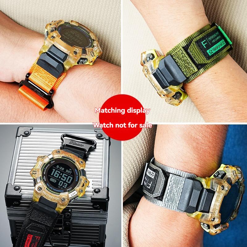 Voor CASIO G-SHOCK GBD-H1000 3475 Smart Digitale Horlogeband, Waterdichte Nylon Sportband voor Buiten Wandelen Canvas Vervanging