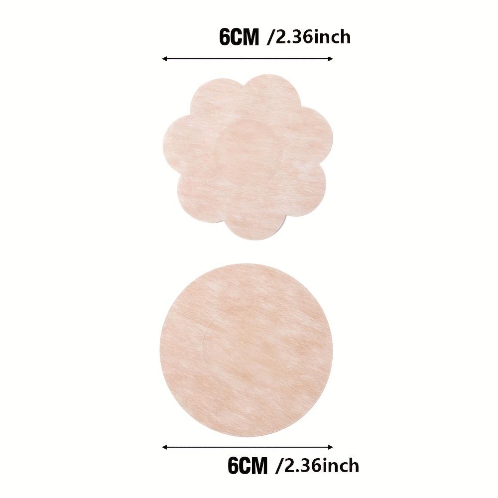 100pcs Disposable Nipple Covers, Seamless Breathable Self-Adhesive Invisible Bra, Women's Lingerie & Underwear Accessories