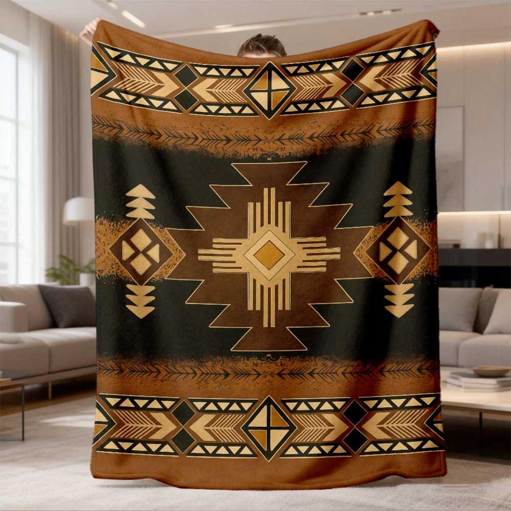 2026 Nuova Coperta in Flanella 1pz Design Boemo Retrò, Ideale per Divano, Letto, Sonnellini in Ufficio, Campeggio all'Aperto e Viaggi, Coperta Extra Larga Morbida e Accogliente