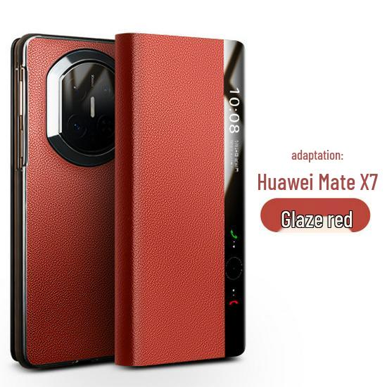 Qiali Huawei Mate X7 Sběratelská edice Originální kožené výklopné pouzdro