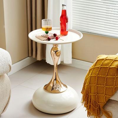Nordic Metal Coffee Tables Mobile Portable Side Table Living Room Coffee Table Light Luxury Storage Rack Bedroom Furniture