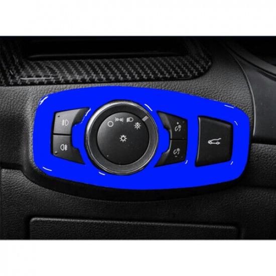 Car Headlight Switch Control Frame Cover 1* For Ford Edge 2015- Bright Blue
