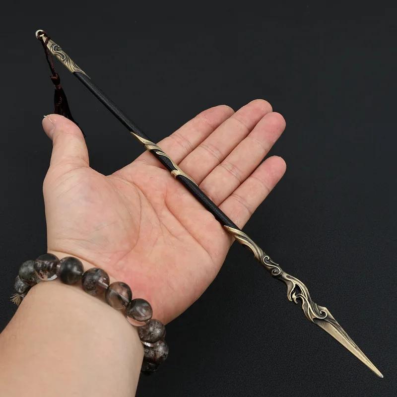 30Cm The Legend Of Shenli Tv Series Red Feather Spear Metal Model Crast Desk Ornaments Chinese Ancient Weapon Toys Gifts