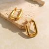 1 Pair Women Ear Studs Metal Solid Color Earring Casual Piercing Jewelry Engagement Dressing Earstud Decoration