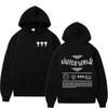 Felpe con cappuccio Juice WRLD Felpe con cappuccio da uomo da donna Moda Hip Hop Casual Pullover Autunno Ragazzi Ragazze Nero Streetwear Juicewrld