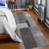 Modern Minimalist Carpet Mat Rug Geometric Stripe Wood Grain Design for Hallway Bedroom Laundry Room Home Decoration Floor Mat
