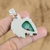 Mothers day Deal Sterling Silver Pear Chrysoprase Stone Daughter Pendant Jewelry