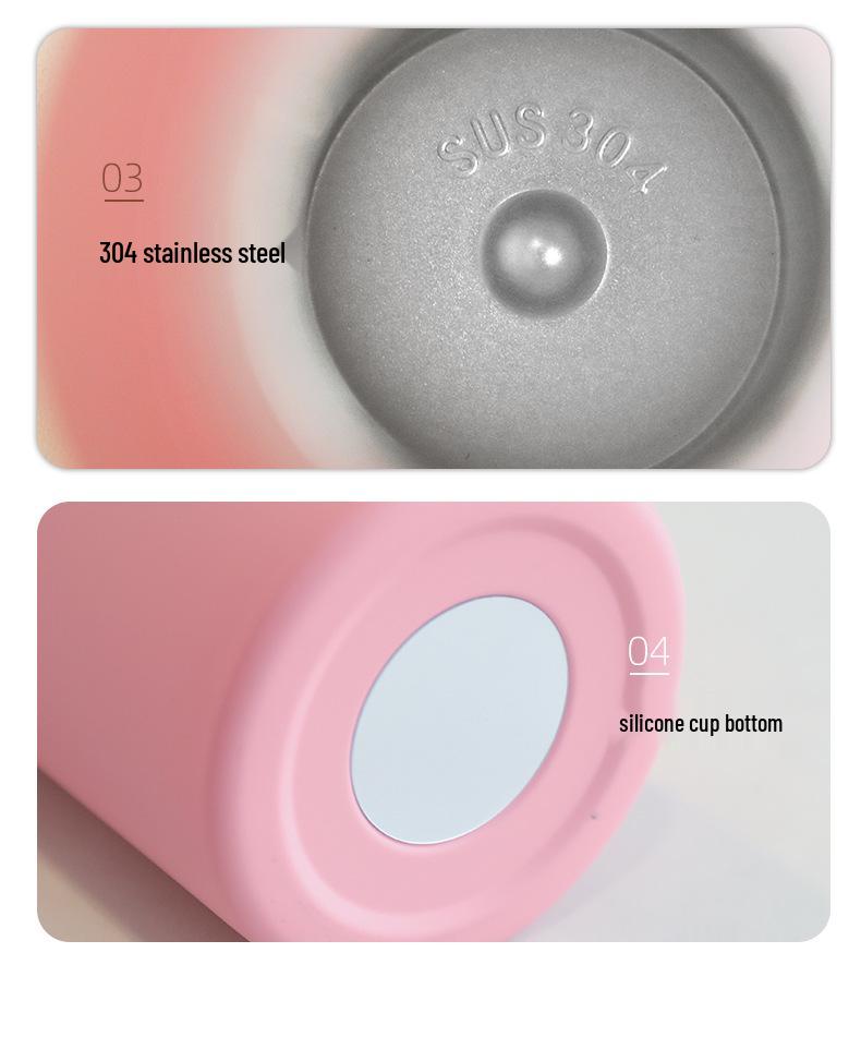 750ml Frosted Stainless Steel Sports Thermos Bottle with Narrow Mouth