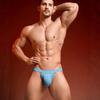 Men's Spring and Summer Sexy Thread Cotton U Highlight Big Comfortable Low Waist High Cross Briefs