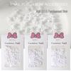 Pearlescent Bowtie Nail Art Set: 3D Resin Butterflies & Ribbons - 30 Pieces