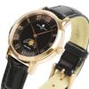 Moon Phase 5 ATM Water Leather Limited Pink Gold with Black [Salvatore Marra] Women's Watch, Resistant, Business/Formal Style, Strap, Edition,