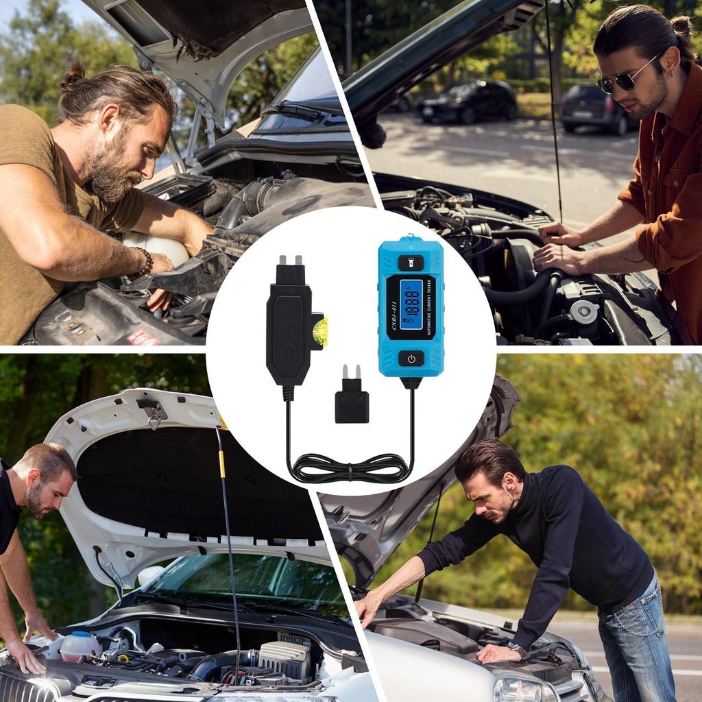 Automotive Circuit Fault Probe Tester 20A 48V Short Finder With Front Light High-Precision Car Fuse Tester With LCD Screen For