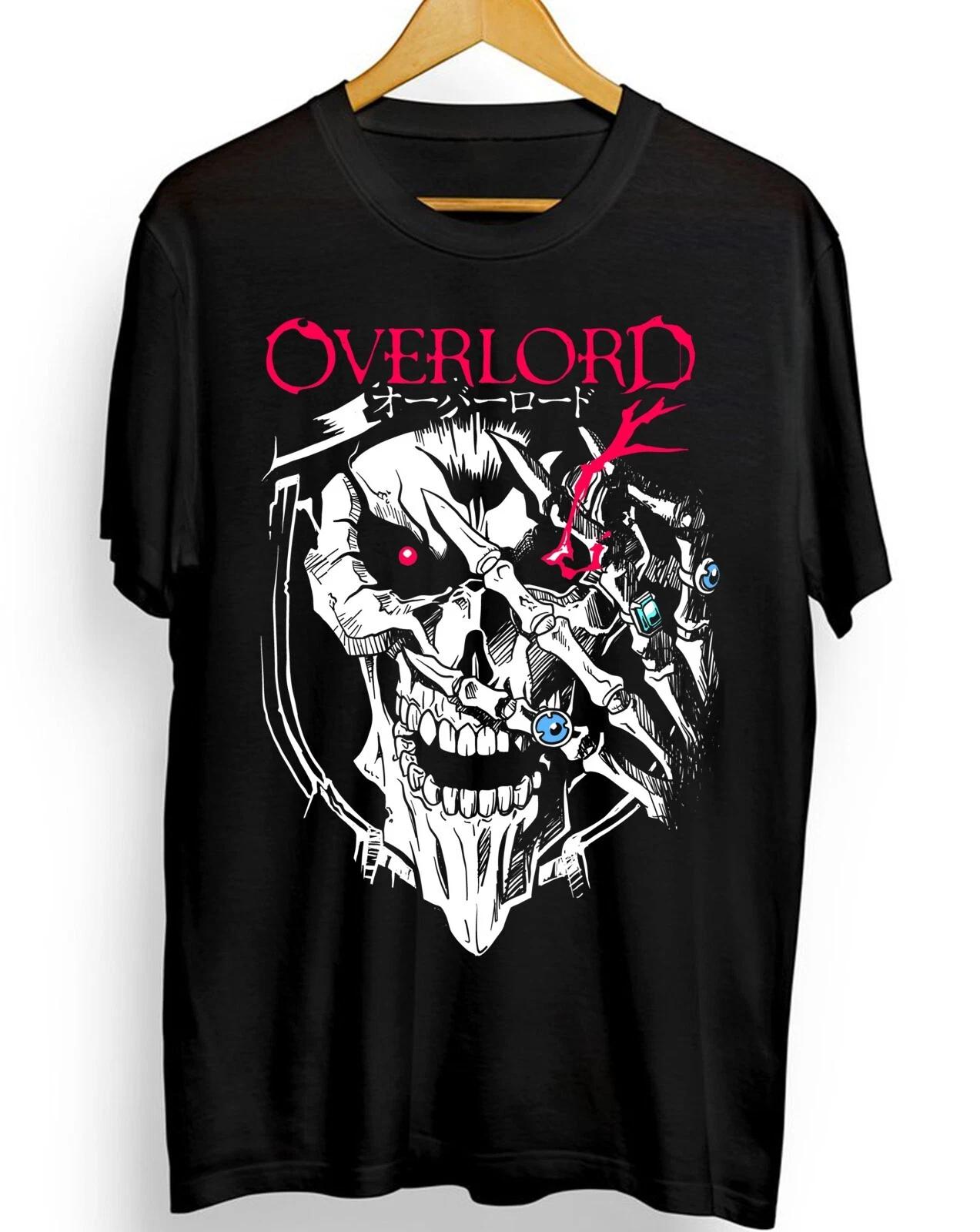 overlord Новая футболка,аниме, манга overlord, Аинз Оал Гоун Графическая футболка M