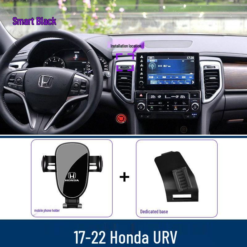 Clip-On Phone Holder for 2017-2022 Honda URV - Anti-Shake Navigation Support Frame.