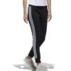 Adidas Tapered Sport Joggers Women Bottoms Black White DW5728