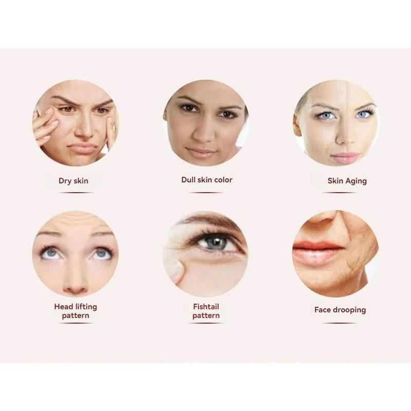 Ultrasonic V-Face Beauty Equipment EMS RF Beauty Massager Facial Lifting Electric Pulse Beauty Knife Skin Rejuvenation Whitening