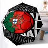 Printed Portugal Football team Folding Umbrella,Outdoor,Leisure,And Travel Umbrella,Durable Umbrella Fabric,Birthday And Holiday Gift