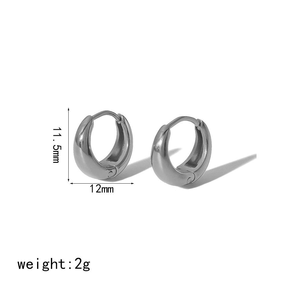 New Fashion Heavy Gold Earrings Generous Exquisite Ear Buckles Personality Trend Versatile Fashion Accessories