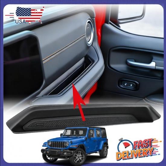 For 24 25 Jeep Wrangler JL JLU 4Xe Gladiator JT 2 & 4 Door Passenger Storage Box