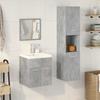 VidaXL Ensemble De Meubles De Salle De Bain 4 Pcs Gris Béton 3324898